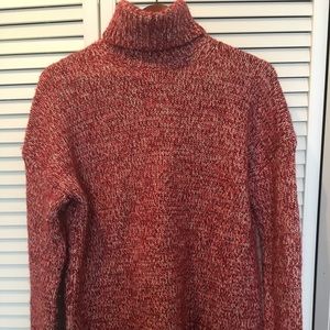 J Crew Red Wool Blend Sweater